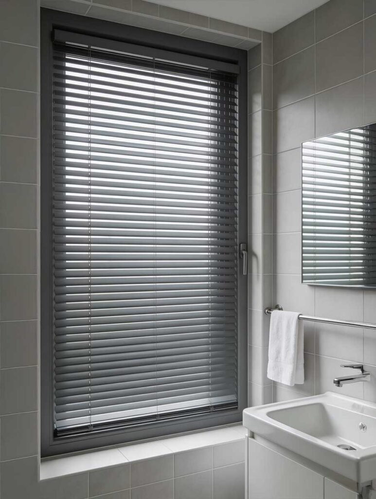 aluminium jaloezieën op maat voor badkamer