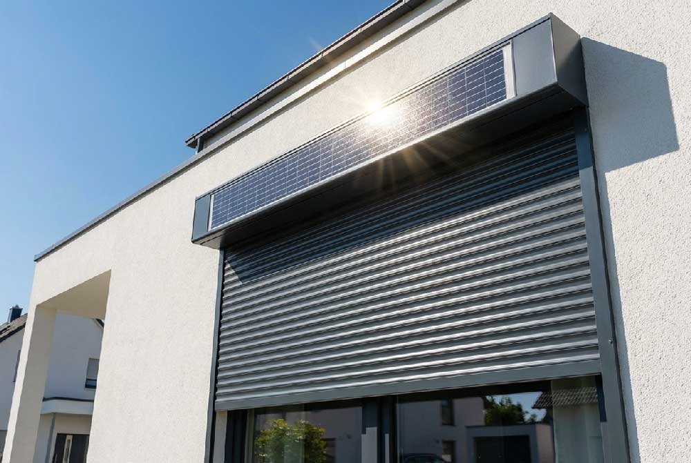 Rolluik op zonne-energie